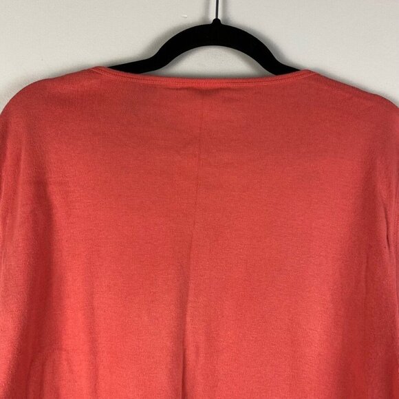 Chicos T Shirt Womens 3 US XL Pink Cotton Short Sleeve Top Design - Picture 6 of 8